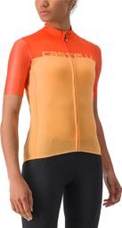 Castelli Velocissima Orange Kurzarmtrikot für Frauen