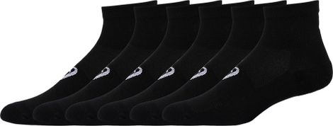 Asics Quarter Socks x6 Black Unisex