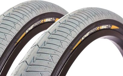 2x pneus BMX KHE MAC2+ 20 pouces x 2 30 pouces gris