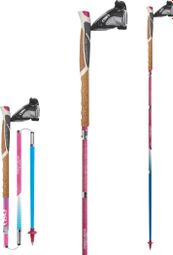 TSL Trail Carbon 4 Unisex Stokken Blauw/Roze