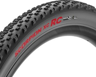 Neumático de BTT Pirelli Scorpion XC RC 29'' Tubeless Ready, blando, ProWall Race, negro/rojo
