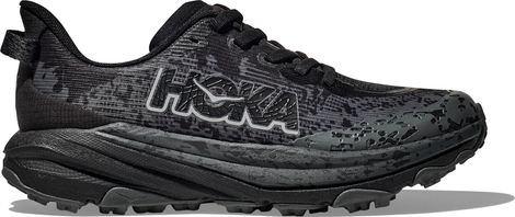 Hoka Speedgoat 6 Youth Trail Shoes Black/Grey Child