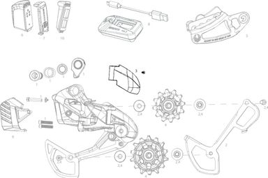 Sram GX Eagle AXS Rear Derailleur Cover Kit