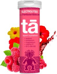 Tube of 12 Effervescent Pastilles Tā Energy Electrolytes Raspberry/Hibiscus