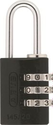 Abus Serrure à cadran 145/20 Noir 5cm