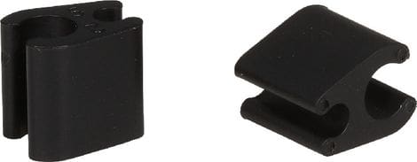 ELVEDES 10pcs Cable clips duo black 4.1mm / 4.1mm plastic