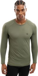 T-shirt fitness manches longues homme Wild Vert