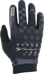 ION Bike Scrub Unisex Handschuhe Schwarz Grau