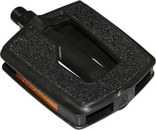 PEDALE CITY RESINE NOIR AVEC INSERTS SUPER GRIP 9-16  (PAIRE)