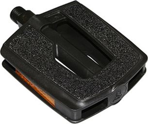PEDALE CITY RESINE NOIR AVEC INSERTS SUPER GRIP 9-16  (PAIRE)