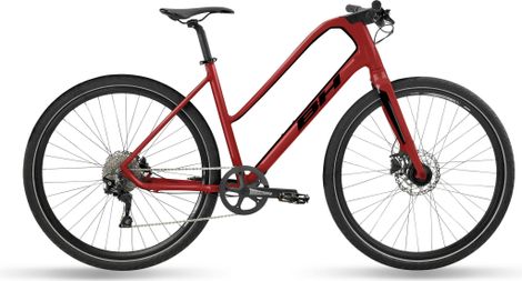 Bicicleta urbana deportiva BH Silvertip Jet Lite Shimano Deore 10 velocidades, 700 mm, roja, talla M, 165/177 cm - Bicicleta de exposición