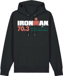 Felpa con cappuccio Ironman 70.3 Aix En Provence Nero