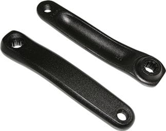 MANIVELLE DROITE + GAUCHE STRONGLIGHT MAGAN3B 175mm NOIR ISIS POUR BOSCH 3ème GENERATION (DEPORT 10mm)