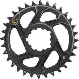 Plato SRAM X-SYNC EAGLE de montaje directo, 3 mm de desplazamiento de 12 velocidades, negro dorado