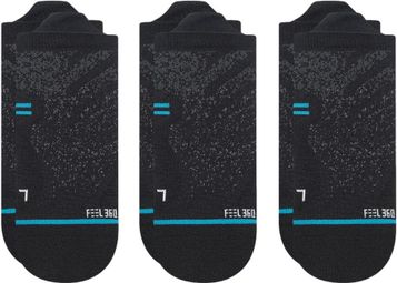 Calcetines con lengüeta Stance Performance Run Light Negro (paquete de 3 pares)