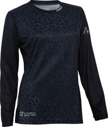 Maglia Dharco donna a manica lunga Gravity Savannah Grigio/Nero