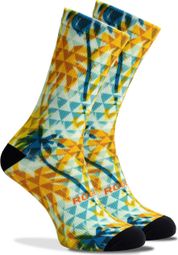 Chaussettes Velo Rogelli Hawaii - Homme - Menthe/Orange