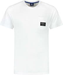 Maillot Manches Courtes Rogelli Pocket T-Shirt Noir Homme Blanc