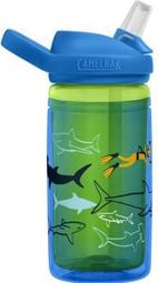 Eddy+® Kinder Trinkflasche 400ml Shark Blau / Grün