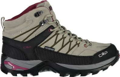 Zapatillas de senderismo CMP Rigel Mid Wp Verde Mujer