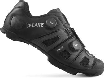 Lake MX242 Wide Shoes Black/Silver 42.1/2