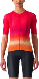 Castelli Climber's 4.0 Kurzarmtrikot für Frauen Rosa/Orange