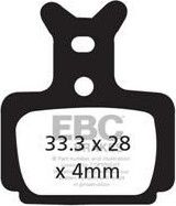 PLAQUETTES FORMULA ONE / MEGA RX R1 EBC CFA470.