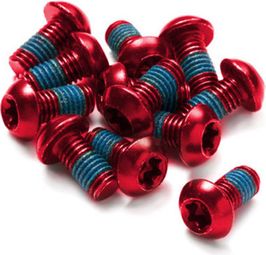 Bullone del rotore del disco inverso in acciaio M5 x 10 mm rosso