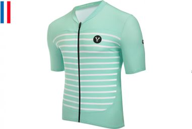 Maglia manica corta verde celeste LeBram Ventoux vestibilità attillata