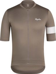 Rapha Core Men's Short-Sleeve Jersey, Beige/White