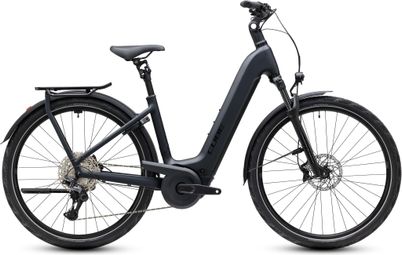 VTC Électrique Cube Kathmandu Hybrid Pro 800 Easy Entry Shimano Deore XT 12V 800 Wh Bosch 120 Nm 700 mm Gris Anthracite Coal / Noir 2027
