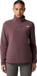 Women's The North Face Glacier 1/4 Zip Polar Fleece Purple
