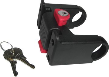 KLICKFIX Handlebar Mount Lockable Black Red