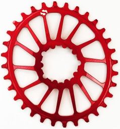 Plateau Oval Shift Up rouge (SRAM)