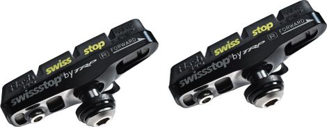 x2 SwissStop Full FlashPro Black Prince remblokken voor Carbon wielen Voor Shimano / Sram remmen
