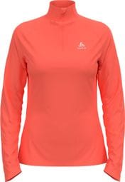 Odlo Women's Essential 1/2 Zip Running Jacket Coral