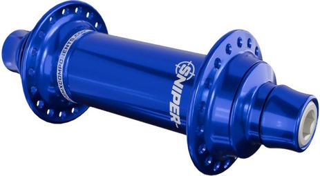 Moyeu Avant SD-X Sniper Evo Air 10mm 28H Bleu