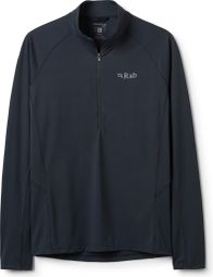 Maglietta tecnica Rab Sonic con mezza zip, grigia, da uomo