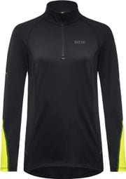 Gore Wear M Mid Zip Women's Long Sleeve Jersey Fluorescent Yellow/Black