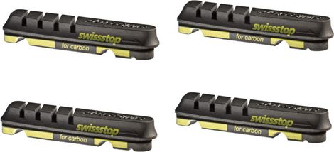 SwissStop Flash EVO Schwarz Prince x4 Bremsbelag Einsätze Carbonfelgen Für Shimano / Sram / Campagnolo