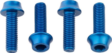 Bulloni portaborraccia Wolf Tooth (x4) M5x15 mm Blu