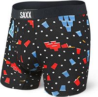 Boxer Saxx Vibe Beer Champs Black Blue Red