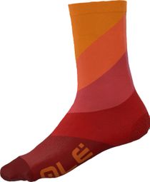 Calcetines Alé Unisex Q-Skin Diagonal Digitopress Rojo