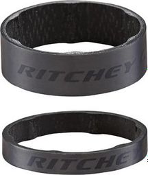 Ritchey 1-1/8' Carbon Headset Spacers Kit (x2) Mat Zwart