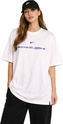 T-Shirt Nike Blocks League Blanc Femme