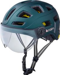 Urban Helmet Cairn Quartz Visor Led Usb Mips Blue Metalic