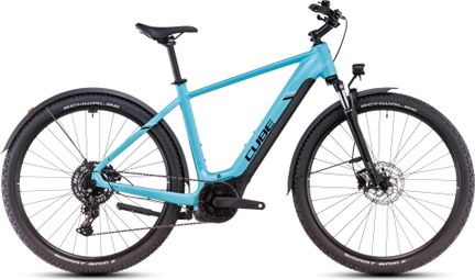 Cube Nuride Hybrid Performance 500 Allroad Electric Hybrid Bike Shimano Cues 9S 500 Wh 29'' Swimming Pool Blue 2025