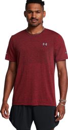 Under Armour Seamless Stride Red Heren Jersey met korte mouwen