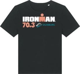 Ironman 70.3 Duisburg Zwart Korte Mouw T-shirt