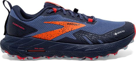 Zapatillas de trail Brooks Cascadia 17 GTX para mujer Azul Rojo